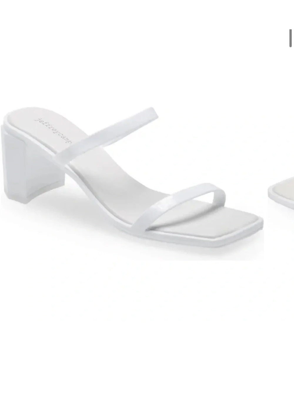 Jeffrey Campbell White Jelly Heels Size 9